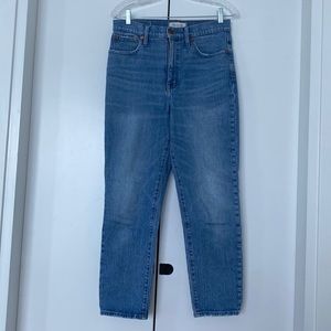 Madewell cropped straight leg denim size 28